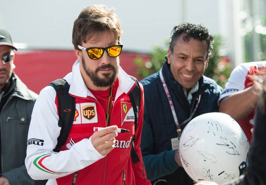 L&#39;arrivo di Fernando Alonso. Ap